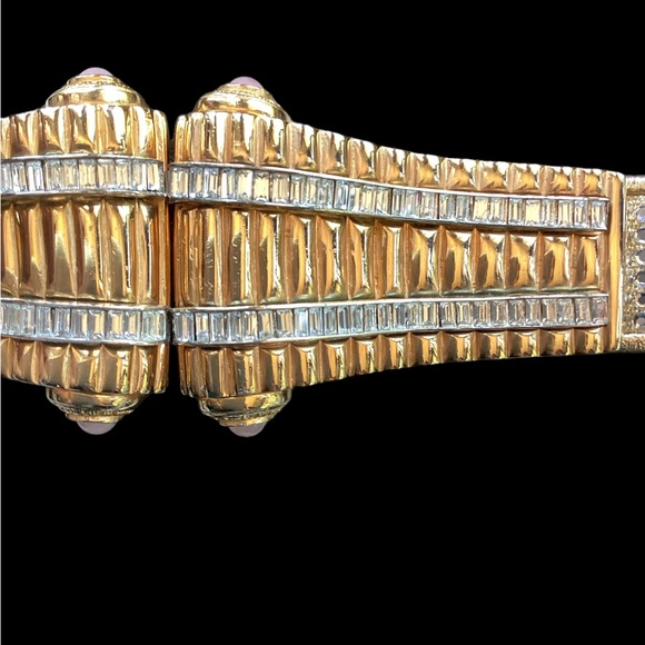 Vintage 1980’s Judith Leiber Gold Crystal Belt. (mc) - Picture 10 of 16